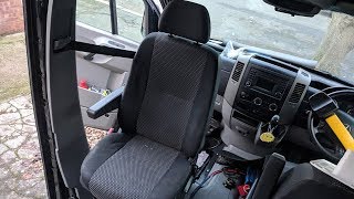 Sprinter Swivel Seat Installation  Mercedes Sprinter DIY [upl. by Ilse]