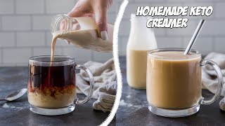 How to Make Homemade Keto Creamer  No Artificial Sweeteners [upl. by Roselyn144]