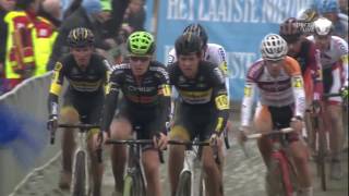 Belgian National Championships Cyclocross  Oostende  812017 MEN [upl. by Eerdna]