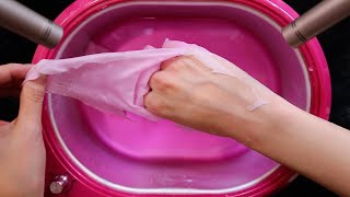 ASMR Paraffin Wax Peeling Tapping and Scratching No Talking [upl. by Wittie]