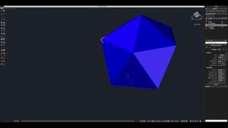 AutoCAD 2015 Icosahedron Tutorial [upl. by Yonatan]