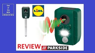 Parkside Solar Animal Repeller PTUS 1 A1 REVIEWLidl IP44 8m 37V [upl. by Abrahan]