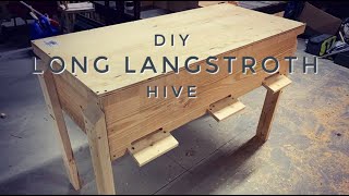 DIY Long Langstroth Hive Build [upl. by Nellek]