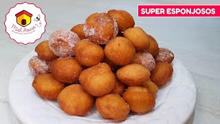 Buñuelos SUPER ESPONJOSOS de naranja EN MINUTOS [upl. by Davin]