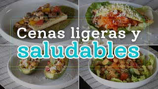 🥕 CENAS LIGERAS SALUDABLES Y RICAS EN PROTEÍNA  Para descansar mejor en la noche [upl. by Aiuqat]