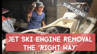 Jet ski engine removal the “right way” [upl. by Corri]