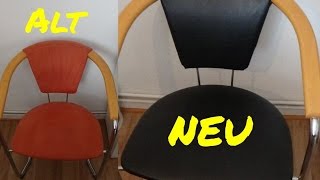 DIY  Stuhl selber neu Beziehen [upl. by Crofoot781]