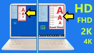 Bilgisayar Ekran küçültme Çözünürlük Windows 10 ayarları [upl. by Oriana408]