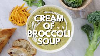 Healthy Cream of Broccoli Soup Recipe [upl. by Siramaj55]