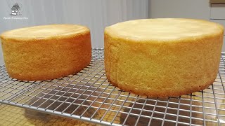 Sponge Cake  FLAT LAYERS  Recipe amp Method [upl. by Ecidnak833]