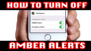 How to TURN OFF AMBER ALERTS EmergencyGovernment on Iphone [upl. by Adine]