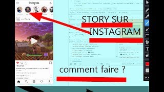 TUTO COMMENT METTRE UNE STORY SUR INSTAGRAM PC [upl. by Ihab]