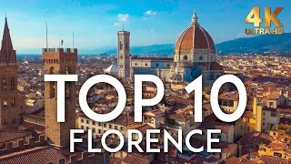 TOP 10 Things to do in FLORENCE  Italy Travel Guide 4K [upl. by Yeliab]