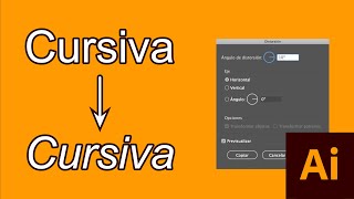 Cómo hacer LETRA CURSIVA en Illustrator 2021 [upl. by Sumahs]