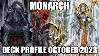 MONARCH DECK PROFILE OCTOBER 2023 YUGIOH [upl. by Margaretha]