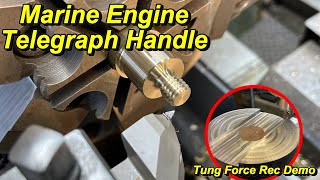 SNS 336 Machining a Bronze Telegraph Handle Tung Force Rec Insert Mill Bandsaw Blade Change [upl. by Filippo]