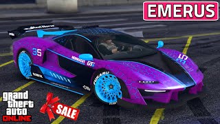 Progen Emerus Best Customization  SUPER Racing Build  Review  GTA 5 Online [upl. by Euqirrne]