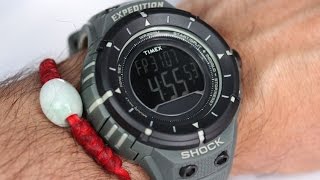 Timex Watch T49612 Expedition Military Series Shock Digital Compass [upl. by Rednasyl]