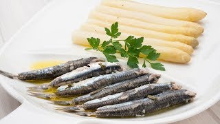 Espárragos blancos con anchoas en escabeche  Karlos Arguiñano [upl. by Rubma]