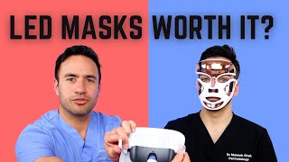 DERMATOLOGIST REVIEWS LED MASKS RED LIGHT and BLUE LIGHT [upl. by Gabriela]