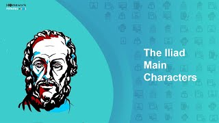 List of Main Characters in The Iliad  Homework Minutes [upl. by Luy]