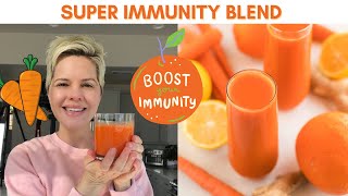 Carrot Juice Recipe with Orange amp Ginger  IMMUNEBOOSTING [upl. by Sherfield642]