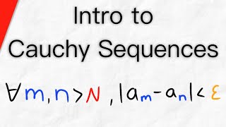 Intro to Cauchy Sequences and Cauchy Criterion  Real Analysis [upl. by Ede131]