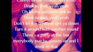 Rihanna Cheers Drink To That with On Screen Lyrics [upl. by Siana]