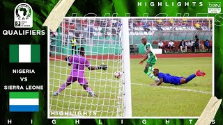 Nigeria 4  4 Sierra Leone  HIGLIGHTS amp GOALS  11132020 [upl. by Nnaeirelav]