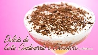 Delícia de Leite Condensado e Chocolate [upl. by Nazario]