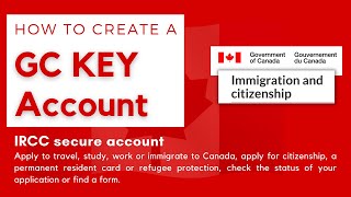 How to create a GC key account Canada 2023 [upl. by Deys]