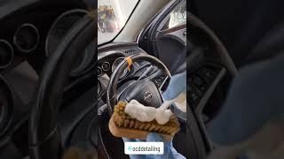 Leather Steering Wheel Cleaning [upl. by Trace]