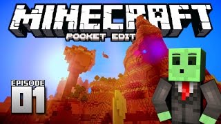 Lets Play Minecraft PE  Ep1  The Adventure Begins [upl. by Aliuqat347]