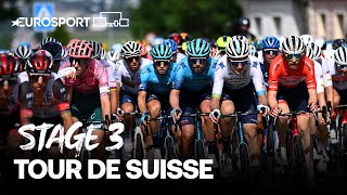 2022 Tour de Suisse  Stage 3 Highlights  Cycling  Eurosport [upl. by Nuahsor]