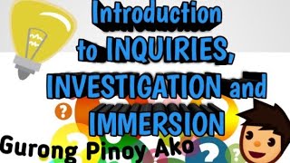 Introduction to Inquiries Investigation and Immersion Applied Subject for SHS Students [upl. by Aker]