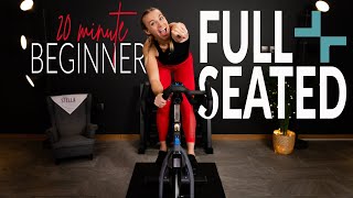 20 Minute FULL SEATED Beginner Indoor Cycling Workout [upl. by Bailar]