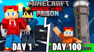 I Spent 100 Days in Max Security Minecraft Prison Heres What Happened [upl. by Airolg]