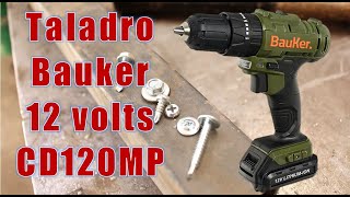 Review taladro inalambrico Bauker CD120MP [upl. by Aedrahs380]