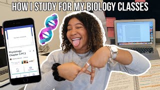 How I STUDY for my Biology Classes  Biomedical Science Major [upl. by Bron]