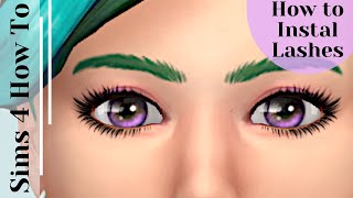 How to install Sims 4 Lashes shorts [upl. by Eyeleen]