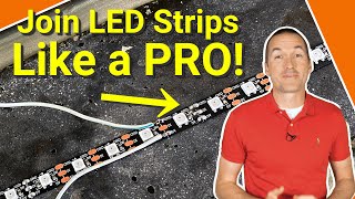 The BEST way to join LED strips with no gaps or seams  make waterproof power injection connections [upl. by Hakceber539]