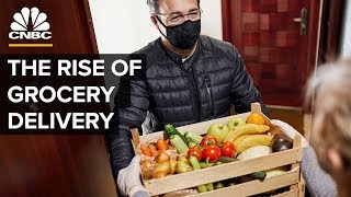 The Rise Of Instacart And Online Grocery Delivery [upl. by Enyalahs]