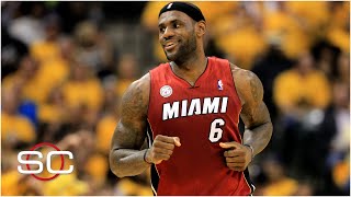 LeBron James top 10 moments with the Miami Heat  SportsCenter [upl. by Ursel]