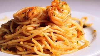 Spicy Garlic Shrimp Pasta in 20 Minutes [upl. by Maryjo]