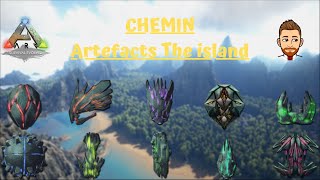 Ark survival evolved  Chemin de tous les Artefacts the Island [upl. by Ed]