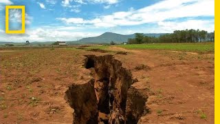 What Made the Ground Split Open in Kenya  National Geographic [upl. by Barnebas615]