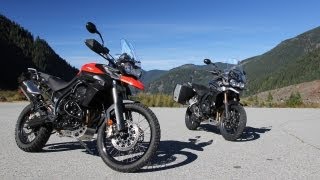 Triumph Tiger 800 XC and Tiger Explorer 1200 Review Cat Video [upl. by Ozneral]