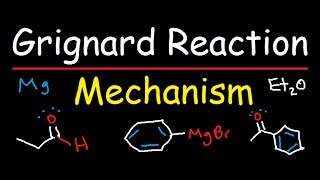 Grignard Reagent Synthesis Reaction Mechanism  Organic Chemistry [upl. by Alue]