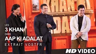 Shah Rukh KHAN Salman KHAN amp Aamir KHAN  21 Years Of AAP KI ADALAT VOSTFR [upl. by Allard152]