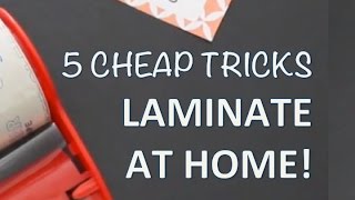 DIY LAMINATOR TIPS  How to laminate at home [upl. by Thordia]